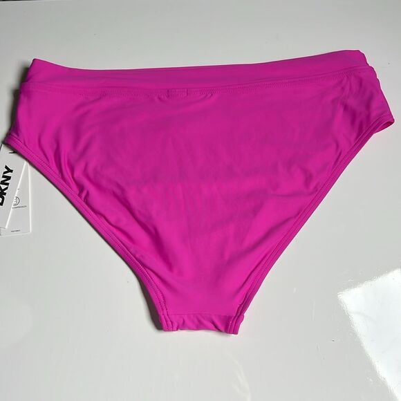 DKNY Women's Mid Rise Bikini Bottom - Picture 2 of 7